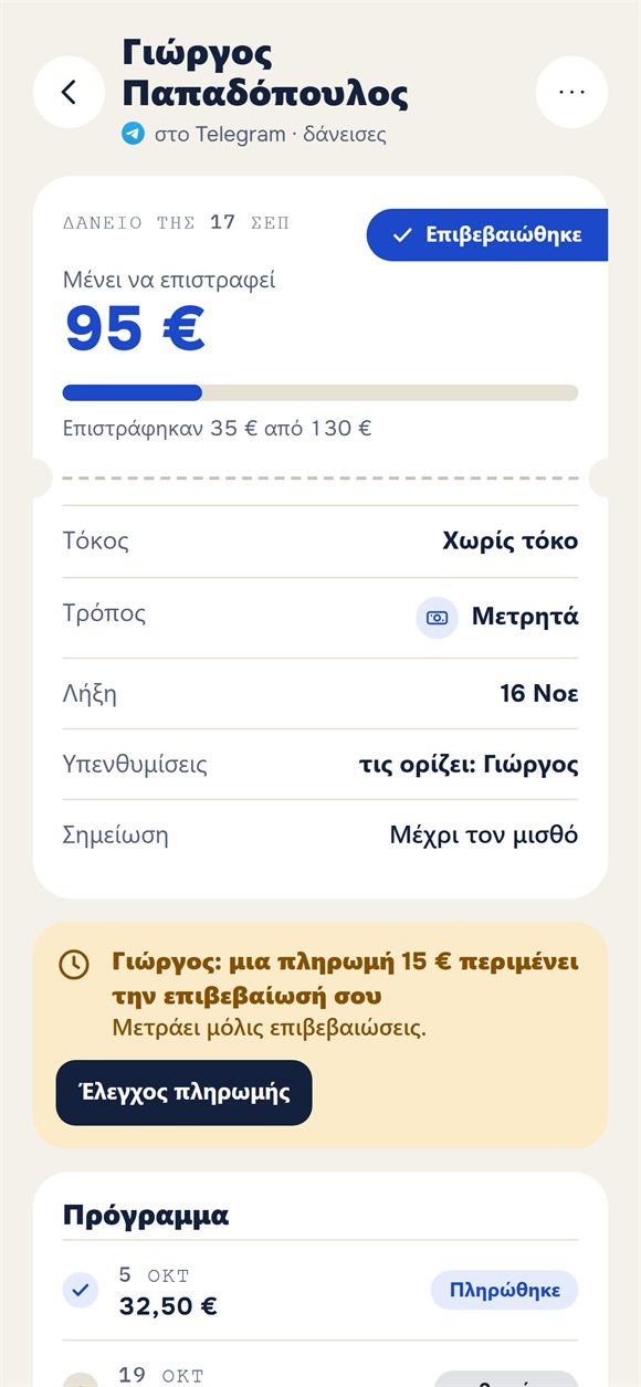 Ένα δάνειο: πόσα μένουν και μια πληρωμή που περιμένει επιβεβαίωση