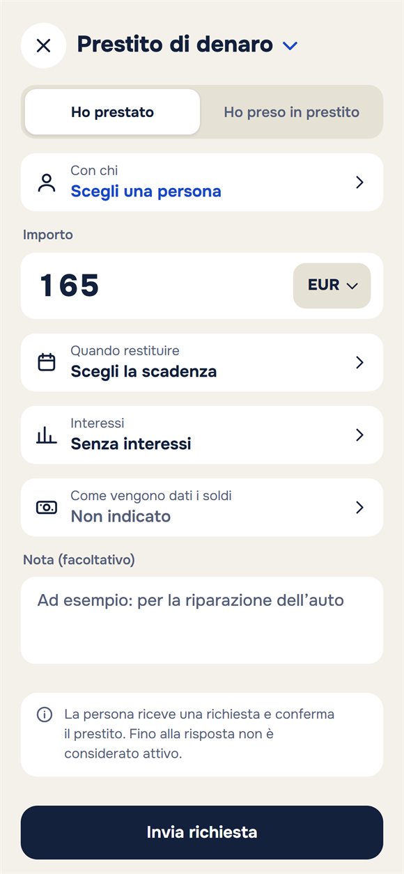Nuovo prestito: importo, scadenza, interessi e nota