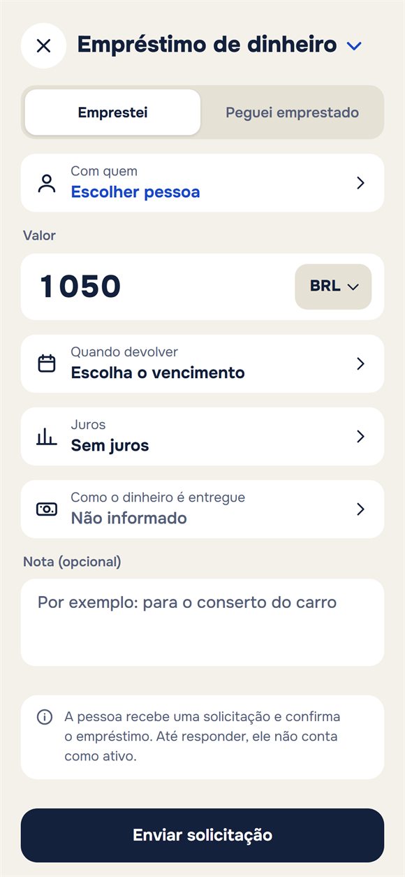 Novo empréstimo: valor, prazo, juros e observação
